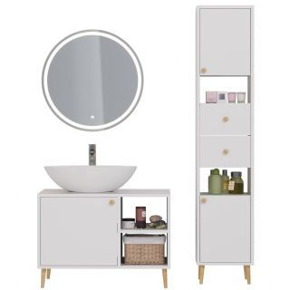 Зеркало с подсветкой Dreja Luno 99.2008 60 см сенсорный выключатель антизапотевание