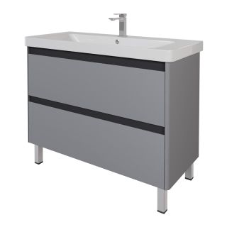 Тумба под раковину Dreja Luxury Plus 99.2034 105 см серый базальт матовый