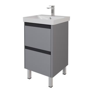 Тумба под раковину Dreja Luxury Plus 99.2028 50 см серый базальт матовый