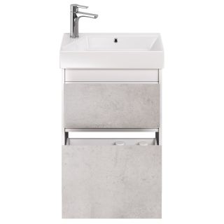 Тумба под раковину Dreja Slim 99.0502 55 см бетон/белый