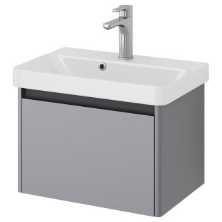 Тумба под раковину Dreja Luxury 99.2011 55 см серый базальт матовый