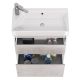 Тумба под раковину Dreja Slim 99.0503 65 см бетон/белый