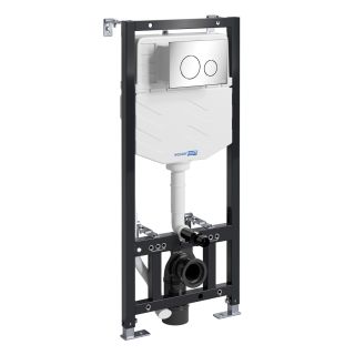 Система инсталляции для унитазов WasserKRAFT Aller 10TLT.010.ME.CH02 с кнопкой смыва