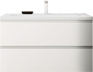 Подвесная тумба под раковину Art&Max Bianchi 90см белый глянцевый AM-Bianchi-900-2C-SO-BL