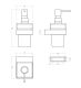 Дозатор Cezares Движение (Slider) SLIDER-SOIS-V-NOP чёрный матовый