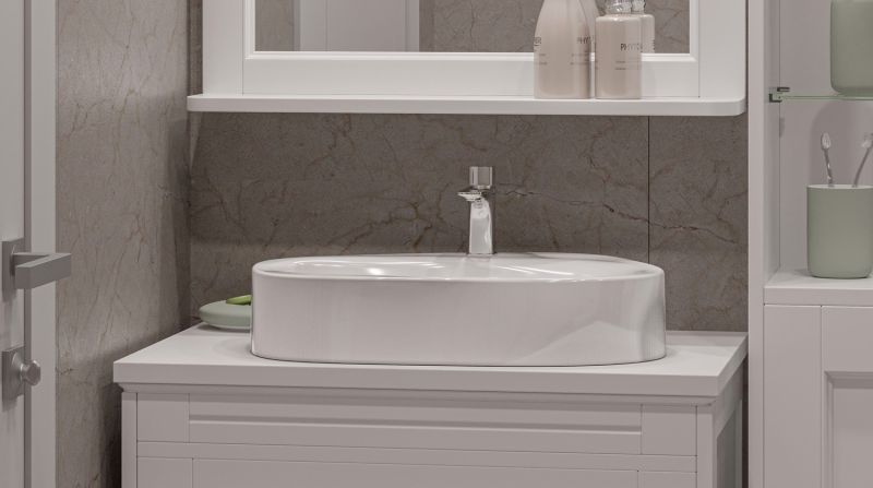 Раковина Whitecross Moonstone D 0730.050035.100 50см белый глянец