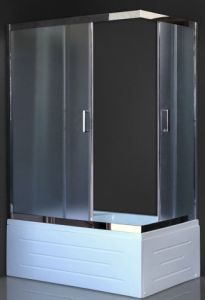 Душевой уголок Royal Bath BP 120x80см левый хром RB8120BP-C-CH-L