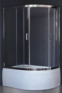 Душевой уголок Royal Bath BK 120x80см левый хром RB8120BK-T-CH-L