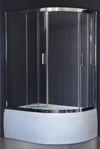 Душевой уголок Royal Bath BK 120x80см левый хром RB8120BK-T-CH-L