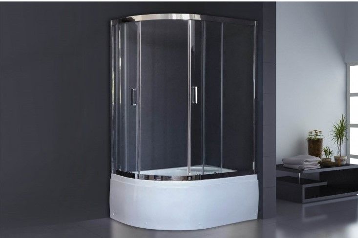 Душевой уголок Royal Bath BK 120x80см правый хром RB8120BK-T-CH-R