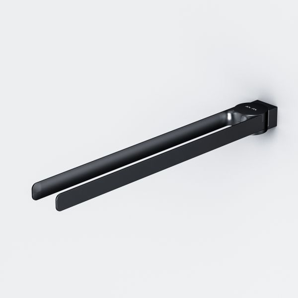 Двойная вешалка-вертушка для полотенец Am.Pm Inspire 2.0 40см чёрный матовый A50A32622 Двойная вешалка-вертушка для полотенец Am.Pm Inspire 2.0 40см чёрный матовый A50A32622