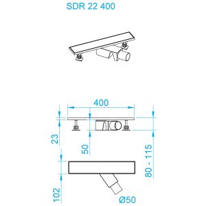 Душевой трап RGW SDR-22-40 47212240-01 с решеткой хром