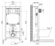 Инсталляция для подвесного унитаза BelBagno BB002-80/BB007-PR-NERO.M с клавишей смыва чёрный матовый