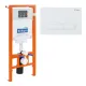 Инсталляция для подвесного унитаза BelBagno BB002-80/BB009-MR-BIANCO с клавишей смыва белый