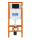 Инсталляция для подвесного унитаза BelBagno BB002-80/BB012-MR-NERO.M с клавишей смыва чёрный матовый
