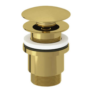 Донный клапан для раковины Kludi 10426N0-00 с функцией push-open брашированное золото