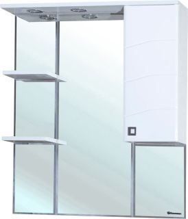 Зеркало-шкаф с подсветкой Bellezza Джулия 85см правый белый 4611214001019 Зеркало-шкаф с подсветкой Bellezza Джулия 85см правый белый 4611214001019