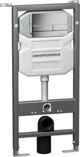 Инсталляция для унитаза Ceramica Nova Envision CN1002M с кнопкой смыва Flat хром матовый Инсталляция для унитаза Ceramica Nova Envision CN1002M с кнопкой смыва Flat хром матовый