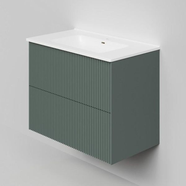 Тумба под раковину La Fenice Terra FNC-01-TER-G-80-2 Серо-зеленая 80 см
