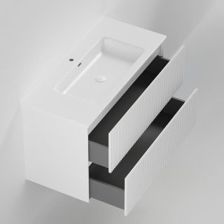 Тумба под раковину La Fenice Terra FNC-01-TER-B-100-2 Белая матовая 100 см Тумба под раковину La Fenice Terra FNC-01-TER-B-100-2 Белая матовая 100 см