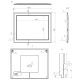 Зеркало La Fenice Cubo FNC-02-CUB-C-100-80 Бежевое матовое 100 см