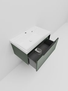 Тумба под раковину La Fenice Simpla FNC-01-SIM-G-80 Серо-зеленая 80 см