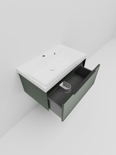 Тумба под раковину La Fenice Simpla FNC-01-SIM-G-80 Серо-зеленая 80 см
