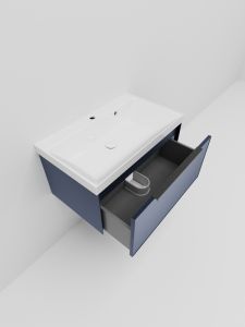 Тумба под раковину La Fenice Simpla FNC-01-SIM-BG-80Синяя матовая 80 см