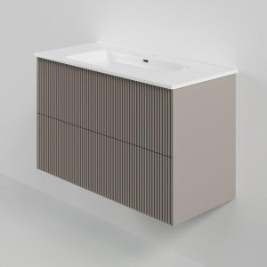 Тумба под раковину La Fenice Terra FNC-01-TER-C-100-2 бежевая матовая 100 см