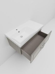 Тумба под раковину La Fenice Cubo FNC-01-CUB-C-90 Бежевая матовая 90 см