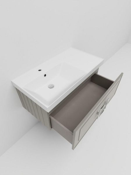 Тумба под раковину La Fenice Cubo FNC-01-CUB-C-90 Бежевая матовая 90 см