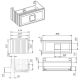 Тумба под раковину La Fenice Cubo FNC-01-CUB-C-90 Бежевая матовая 90 см