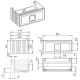 Тумба под раковину La Fenice Cubo FNC-01-CUB-C-100 Бежевая матовая 100 см