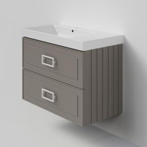 Тумба под раковину La Fenice Cubo FNC-01-CUB-C-90-2 Бежевая матовая 90 см