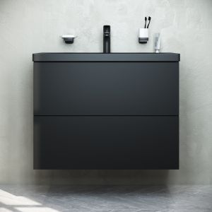 Тумба под раковину Am.Pm Gem 75см чёрный матовый M90FHX07522BM