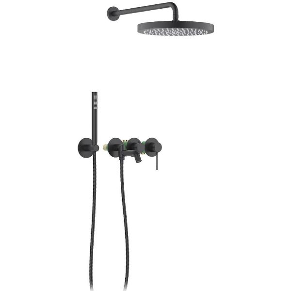 Душевой комплект Timo Saona SX-2348/03SM чёрный матовый