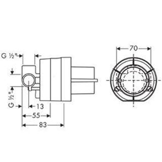 Смеситель для душа Hansgrohe Logis  71604000S хром