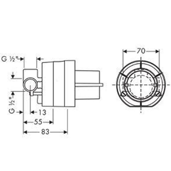 Смеситель для душа Hansgrohe Logis  71604000S хром