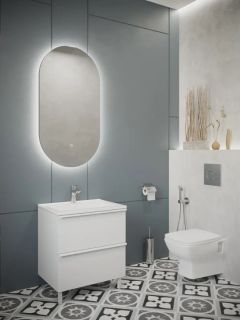 Тумба под раковину Aquaton Хюгге 1A2807V1HG2B0 60 см белый матовый