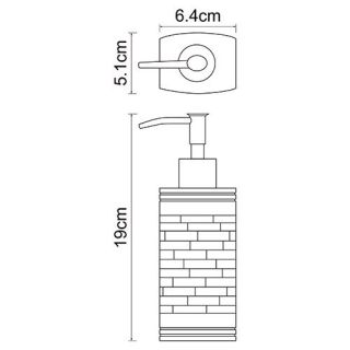 Wasserkraft Main K-4799 Дозатор для жидкого мыла, 240 ml