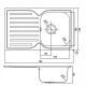 Кухонная мойка IDDIS Strit STR78SDi77S с сифоном 78см сталь