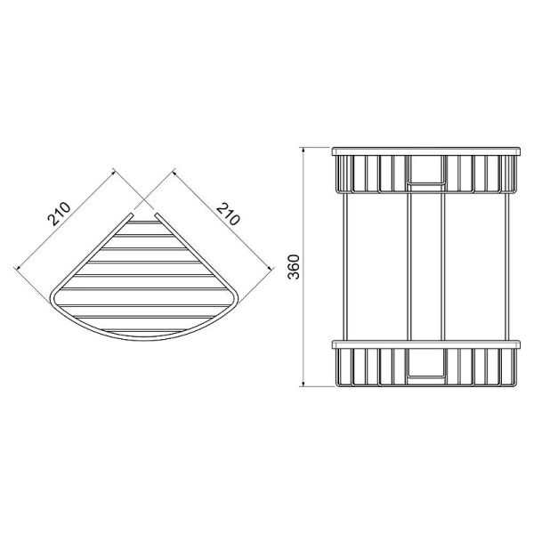 Полка угловая Timo Saona 13082/16 белый матовый
