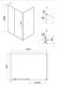 Душевой уголок Niagara NG-82-11AB-A70B 110x70см чёрный/прозрачное