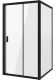 Душевой уголок Niagara NG-82-11AB-A70B 110x70см чёрный/прозрачное