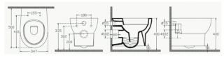 Подвесной унитаз Isvea Absolute 10AB02002SV безободковый крышка микролифт белый Подвесной унитаз Isvea Absolute 10AB02002SV безободковый крышка микролифт белый