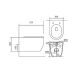Подвесной унитаз Aquatek Европа AQ1106L-00 с тонким сиденьем soft close белый