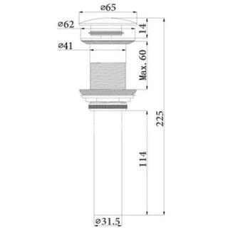 Донный клапан  Comforty DK-01MWY-2 Мраморный матовый Донный клапан  Comforty DK-01MWY-2 Мраморный матовый