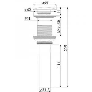 Донный клапан  Comforty DK-01MDG Темно-зеленый матовый