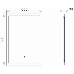 Зеркало  Comforty  Эдельвейс 00-00014238 65 см