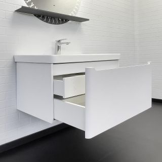 Тумба с раковиной Comforty Арзамас 80 00-00017884 подвесная Белая матовая Тумба с раковиной Comforty Арзамас 80 00-00017884 подвесная Белая матовая